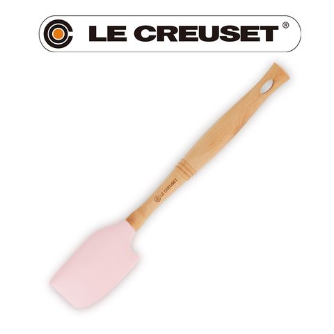 LE CREUSET -耐熱矽膠V中鏟 (淡粉紅)