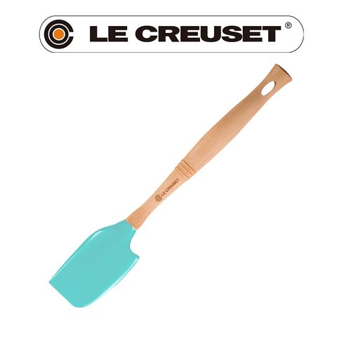 LE CREUSET -耐熱矽膠V中鏟 (薄荷綠)