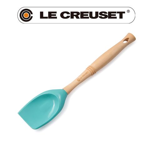 LE CREUSET -耐熱矽膠V鏟杓 (薄荷綠)