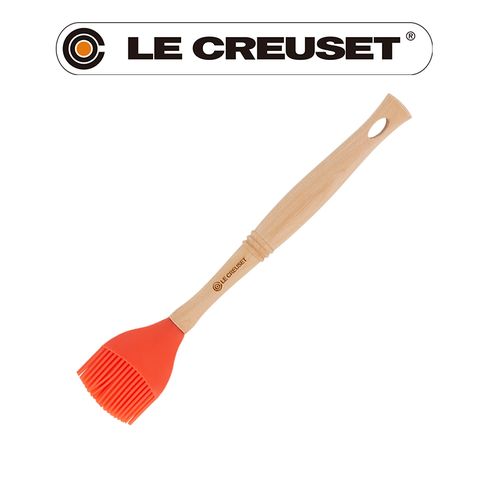 LE CREUSET -耐熱矽膠V油刷 (火焰橘)