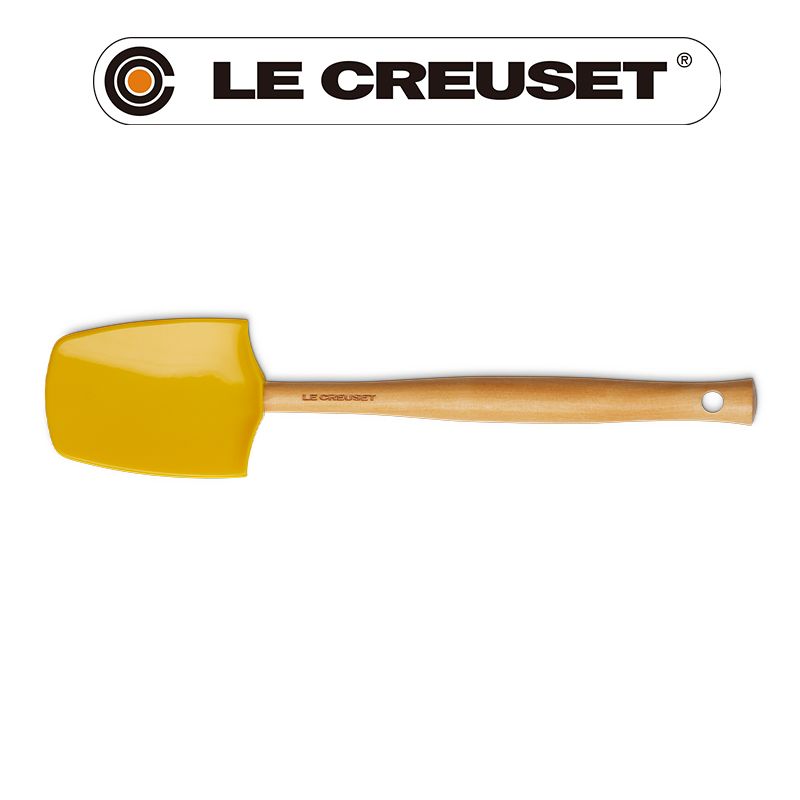 LE CREUSET -耐熱矽膠J鏟杓 (杏桃黃)