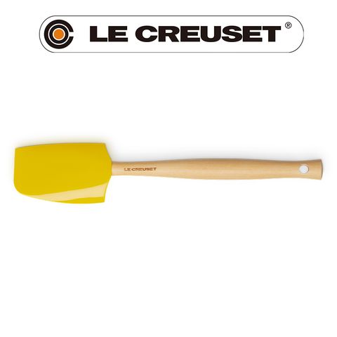 LE CREUSET -耐熱矽膠J中鏟 (杏桃黃)