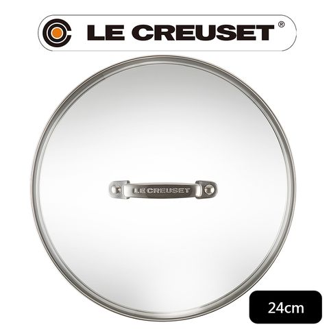 LE CREUSET-超完美不沾鍋系列-TNS 玻璃鍋蓋 24cm