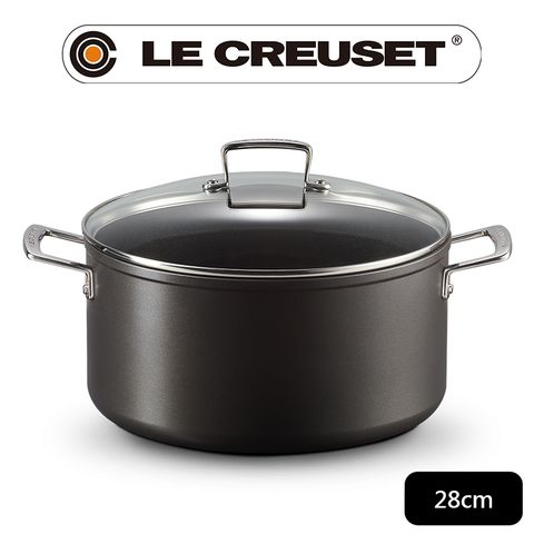 LE CREUSET-TNS 雙耳湯鍋/醬汁鍋 28cm (附蓋)