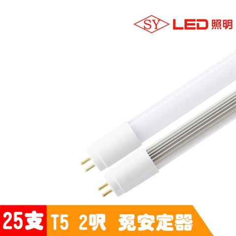 【SY 聲億】T5 直接替換式 2呎9W LED燈管 白光 (免拆卸安定器) 25入
