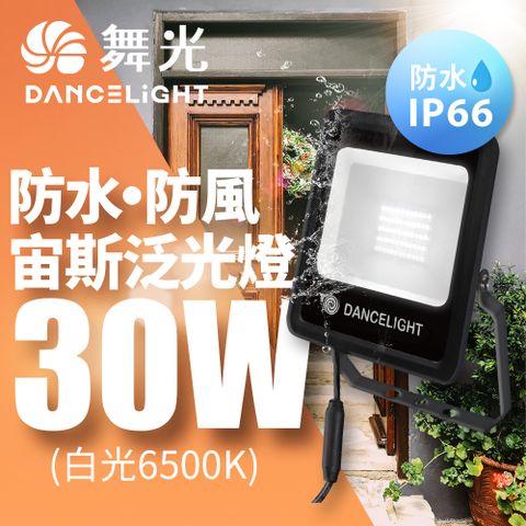 DanceLight 舞光 防風防水高亮度三合一 發光140 戶外 宙斯30W泛光燈 投光燈(白光/黃光)