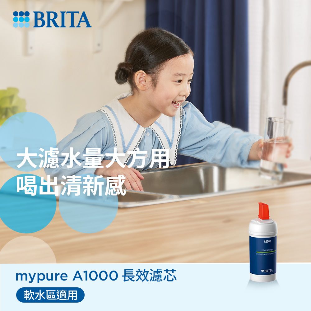 BRITA 官方直營 mypure A1000長效型濾芯(二入)