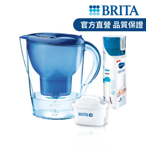 【德國BRITA官方】馬利拉3.5L濾水壺(1壺1芯)+濾水瓶