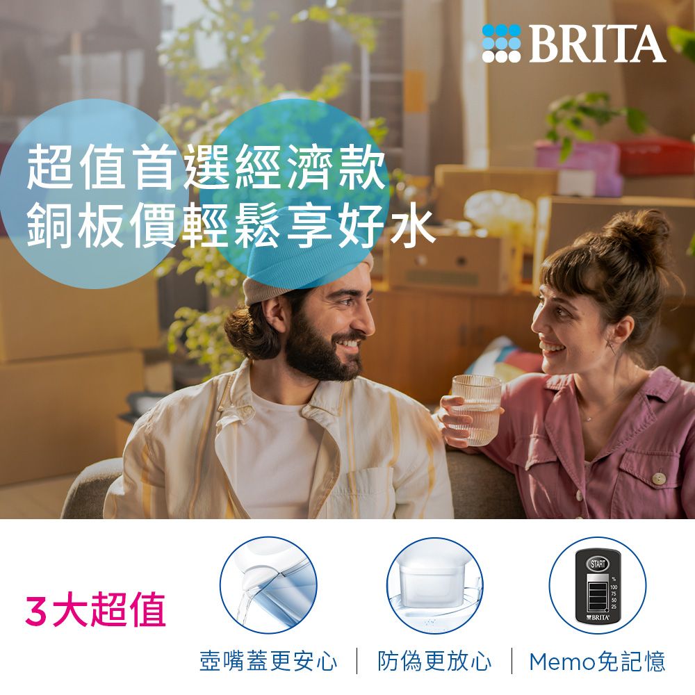 BRITA 【德國官方】Aluna 3.5L愛奴娜濾水壺 (內含1入MAXTRA PRO純淨全效型濾芯)