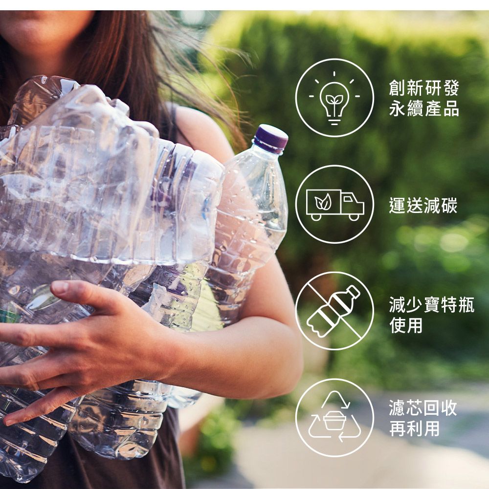 創新研發永續產品運送減碳減少寶特瓶使用濾芯回收再利用