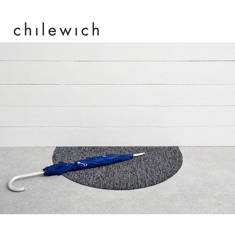 美Chilewich-Heathered Shag Mat 半圓腳踏墊-灰色混紡 54×90cm