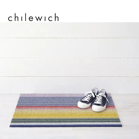 Chilewich 美-POP Stripe系列地墊- 4671cm彩色條紋(Multi) 防滑墊 踏墊 腳踏墊 玄關墊 地墊