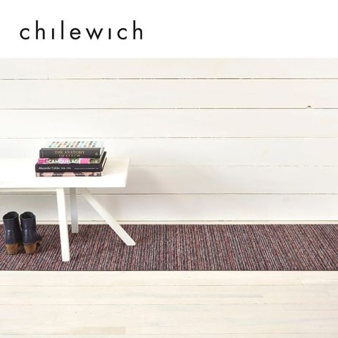 美Chilewich-Skinny Stripe系列地墊- 61×183cm野桑紅(Mulberry)
