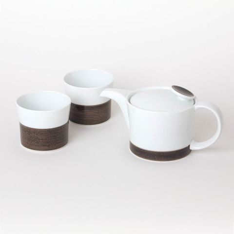 【WUZ屋子】日本 白山陶器 麻紋 飲茶組-咖啡