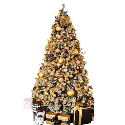 家用商場聖誕節裝飾擺件 150公分植絨聖誕樹套餐