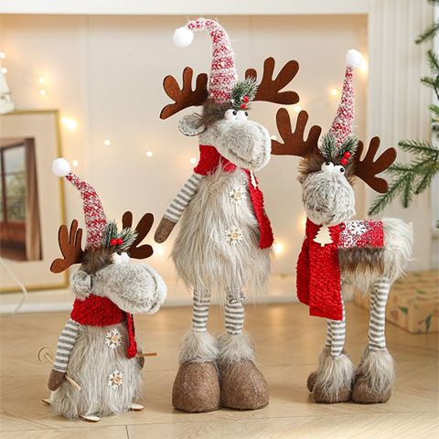 【木洸】32cm雪人擺件 聖誕擺件 聖誕裝飾品 桌面擺件 場景佈置道具