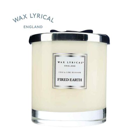 英國PM-WAX LYRICAL印度奶茶青檸花雙蕊香氛蠟燭-玻璃裝含蓋