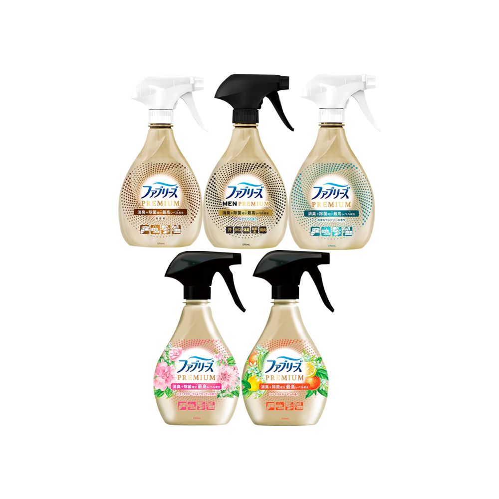 Febreze 風倍清 (2瓶超值組)日本高消臭力3D浸透家飾織品消臭噴霧370ml/金瓶(無香/男士型/日曬香/花香/橘香_5款可選)