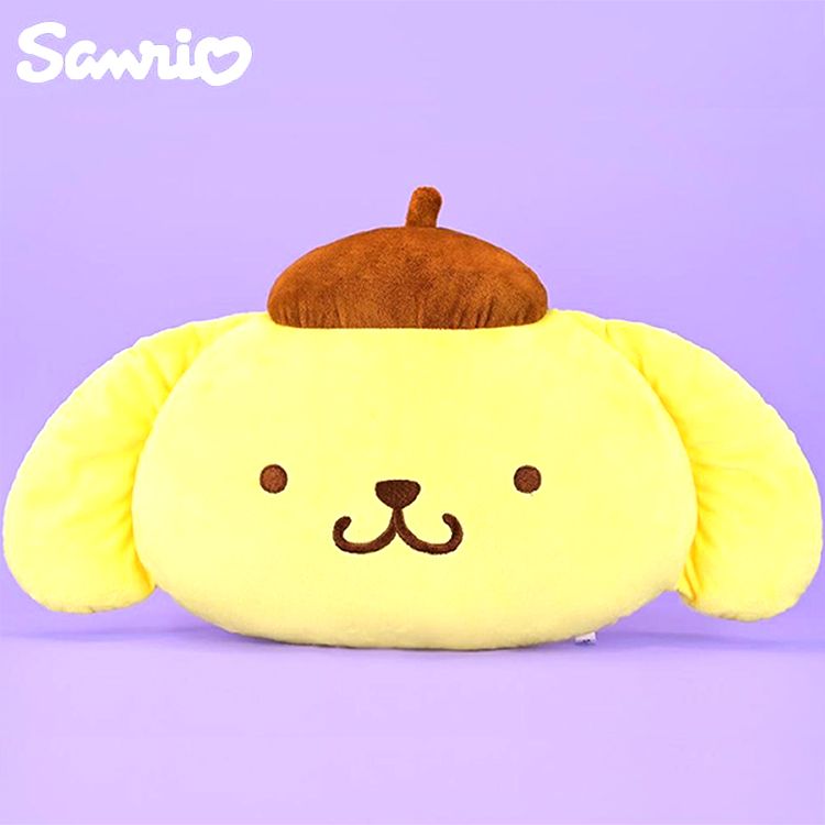 Sanrio 三麗鷗 布丁狗抱枕玩偶午睡枕午安枕靠墊靠枕頭型抱枕 892617(生日禮物 聖誕節)【小品館】