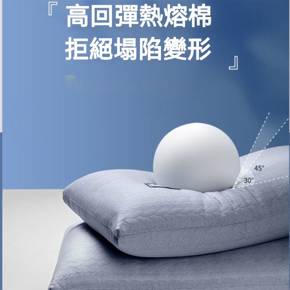  護頸枕 頸椎枕 枕頭  羽絲絨枕 助眠枕 按摩枕 高回彈 不易變形塌陷 整顆可水洗機洗