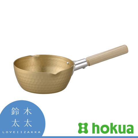 【北陸 hokua】小傳具霧金雪平鍋-18cm(鈴木太太公司貨)