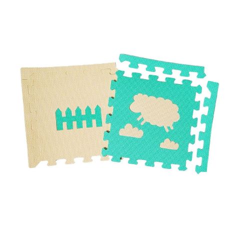 【新生活家】小綿羊抗菌地墊附邊條8入