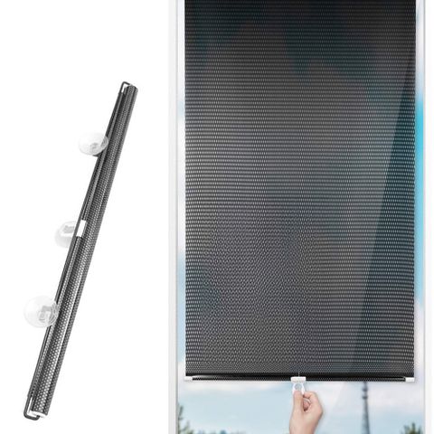 【AHOYE】吸盤遮陽捲簾 50x125cm (窗簾 遮光簾 遮光窗簾)