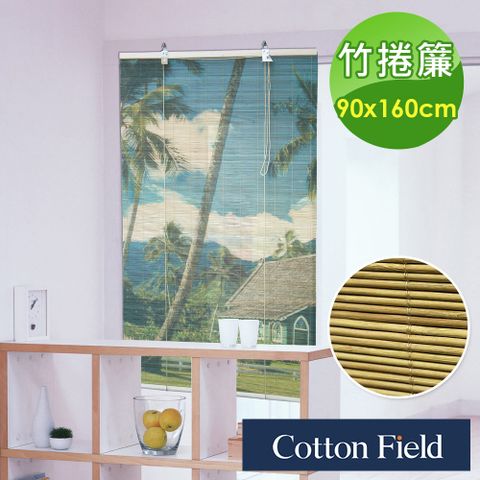 cottonfield 棉花田 彩色天然竹捲簾-多款可選(90x160cm)