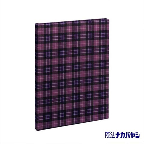 NCL日本製造相本專家日本Nakabayashi 自黏相本 麻布系列 日式深格紋相本(紫)
