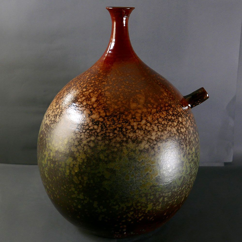 中華筆莊 陶藝雅居陶器花器〈雪舞森林〉h50x37cm