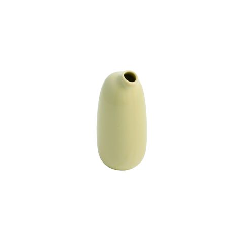 【WUZ屋子】日本KINTO SACCO 陶瓷造型花瓶260ml-黃