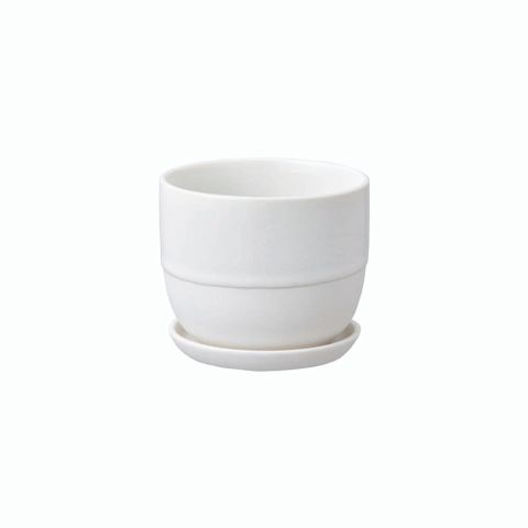 WUZ 屋子 日本KINTO PLANT POT 193陶瓷花盆11cm-白