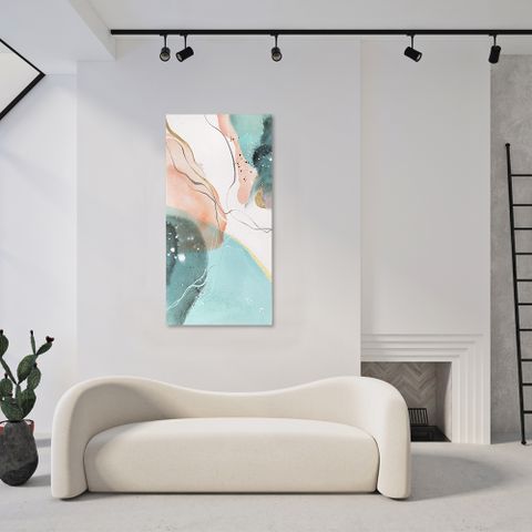 御畫房 當代國家級展覽畫家 抽象系列手繪油畫60×120cm(DB-002)