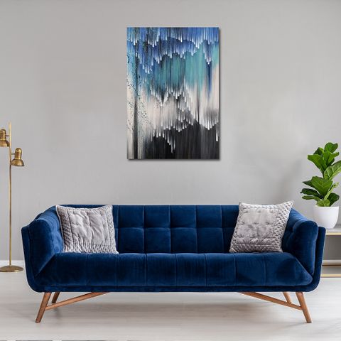 御畫房 當代國家級展覽畫家 抽象系列手繪油畫70×100cm(DB-012)