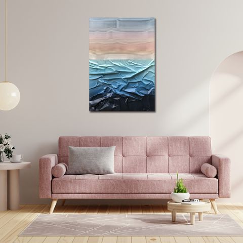 御畫房 當代國家級展覽畫家 抽象系列手繪油畫70×100cm(DB-023)