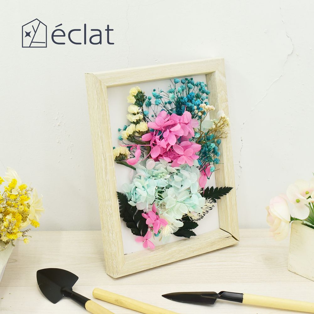 eclat clat 立體DIY唯美創意花束相框 孔雀羽意