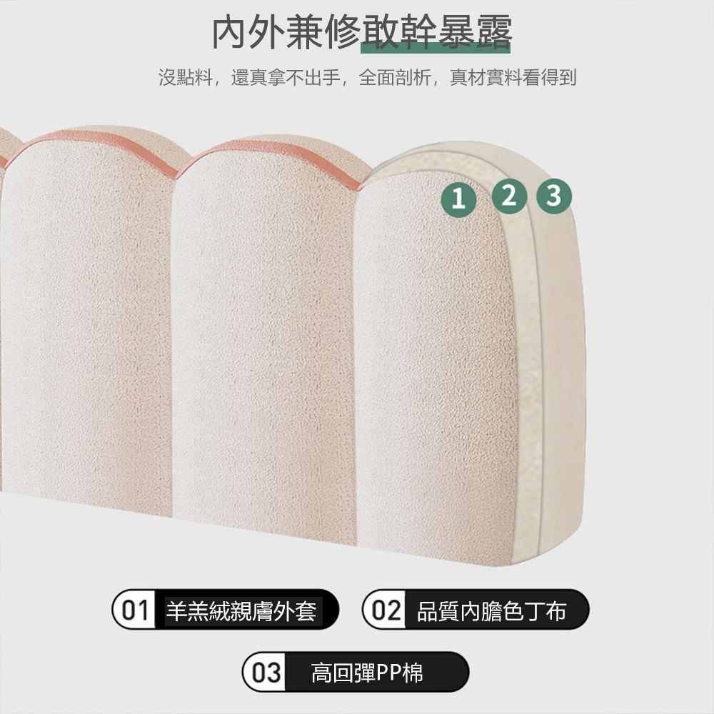  【易搜】150*50花瓣床頭靠墊 可拆洗靠墊 榻榻米床頭 （床頭軟包/靠背/靠墊/有無床頭均可使用）