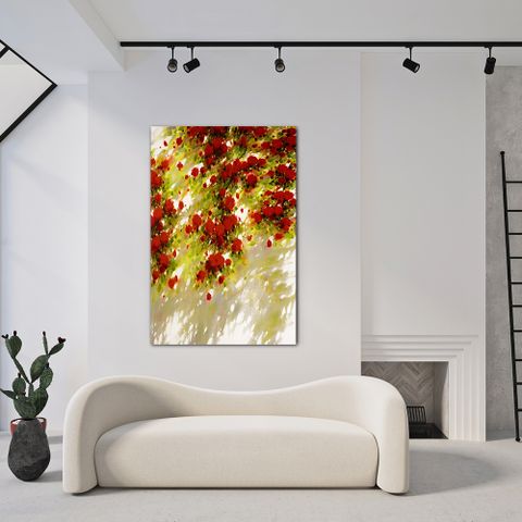 御畫房 玫瑰花 國家一級畫師手繪油畫60×90cm(VF-190)