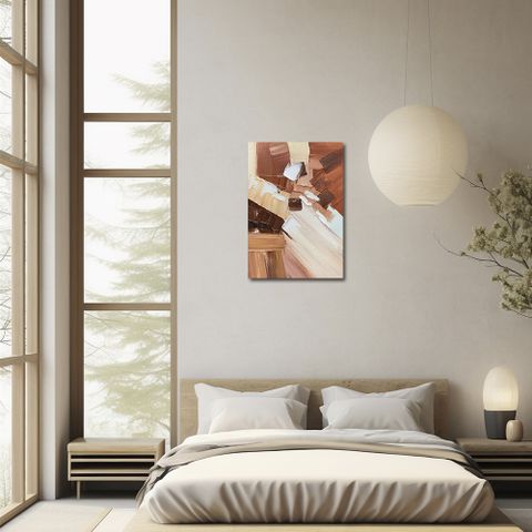 御畫房 當代國家級展覽畫家 抽象系列手繪油畫70×100cm(DB-115)
