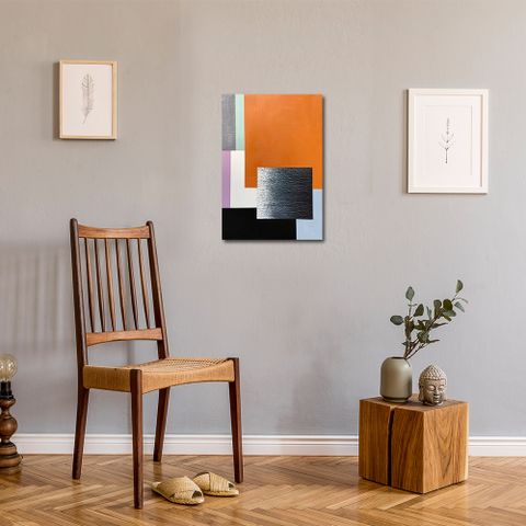 御畫房 當代國家級展覽畫家 抽象系列手繪油畫70×100cm(DB-132)
