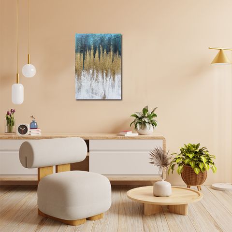 御畫房 當代國家級展覽畫家 抽象系列手繪油畫70×100cm(DB-151)