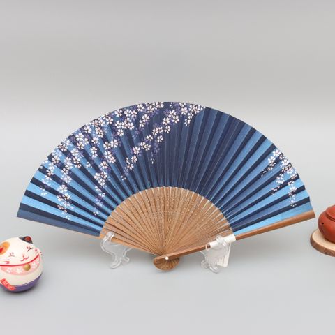 京都花うらら系列京扇子-枝垂櫻