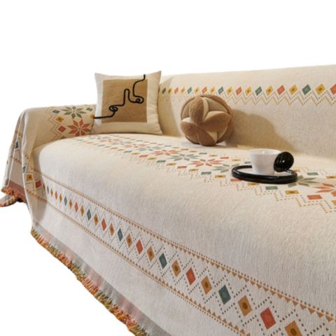 MUZHIYUAN 木之源 歐式沙發巾 雪尼爾沙發蓋布 180*340cm全包沙發套罩