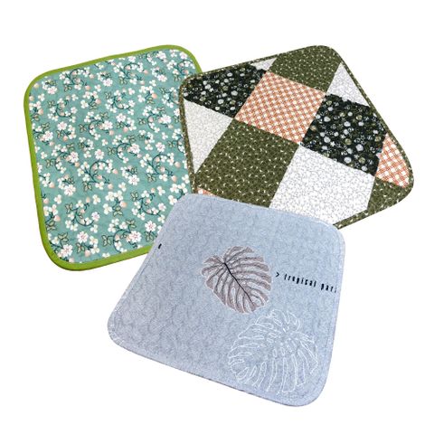 日式拼布座墊-單人沙發墊