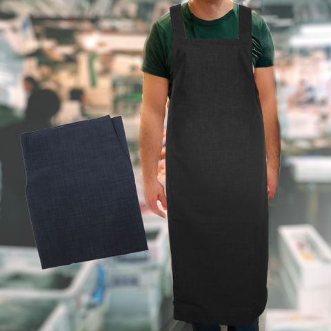 【一品川流】日式 素面防水圍裙-加長魚裙-4件