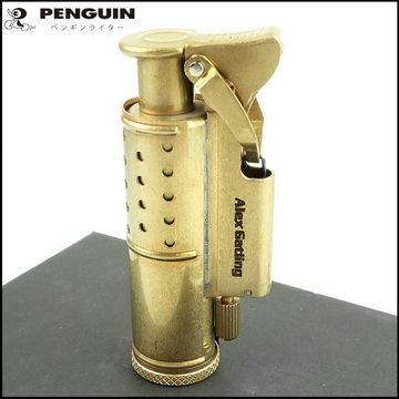 PiPe 煙斗牌 【PENGUIN】Alex Gatling-IMCO 1930年 2200復刻版燃油打火機(黃銅磨砂款)