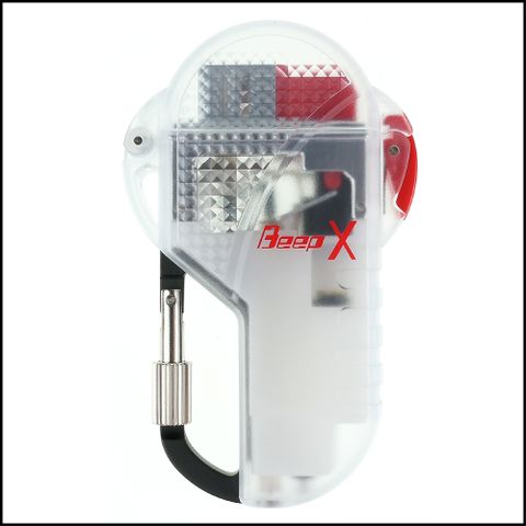 【Beep】Beep X系列-登山扣設計瓦斯打火機(透明款)