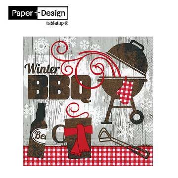 Winter Bbq 冬季燒烤 德國原裝進口【Paper+Design】餐巾紙哪裡買環保安全無毒蝶古巴