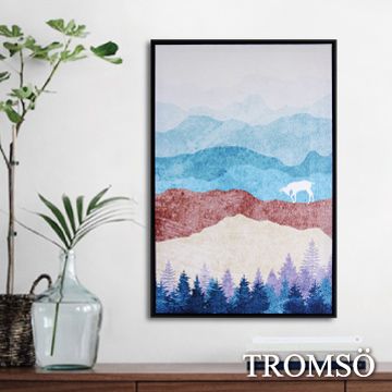 TROMSO 北歐時代風尚有框畫-麋鹿山境A40*60cm