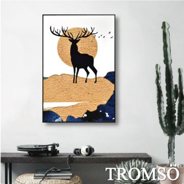 TROMSO北歐風尚板畫有框畫-絕美大鹿WA87